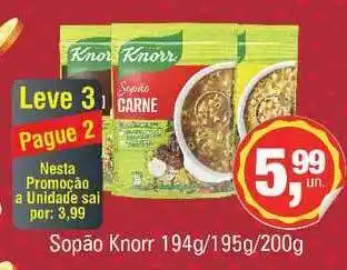 Supermercados Alvorada Sopão Knorr 194/195/200g oferta
