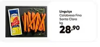 Zaffari Linguiça Calabresa Fina Santa Clara 1kg oferta