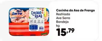 Zaffari Coxinha Da Asa De Frango Resfriada Ave Serra 1kg oferta
