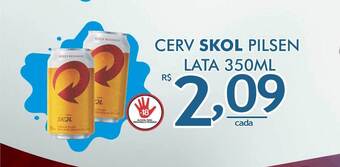 Supermercado Estrela Azul Cerv Skol Pilsen Lata 350ml oferta