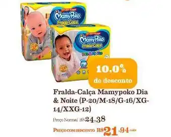 Fralda-calça Mamypoko Dia & Noite