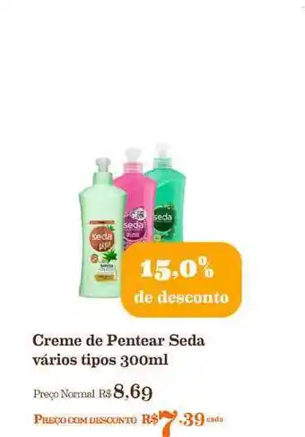 Creme De Pentear Seda Varios Tipos 300ml