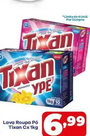 Lava Roupa Pó Tixan Cx 1kg
