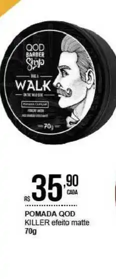Pomada Qod Killer Efeito Matte 70g