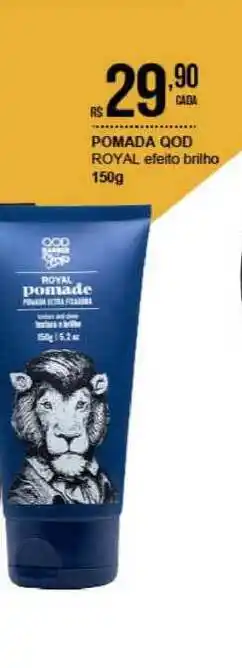 Pomada Qod Royal Efeito Brilho 150g