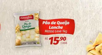 Boa Supermercados Pão De Queijo Lanche Massa Leve 1kg oferta
