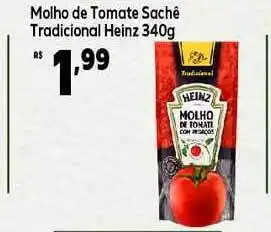 GoodBom Molho De Tomate Tradicional Heinz 340g oferta