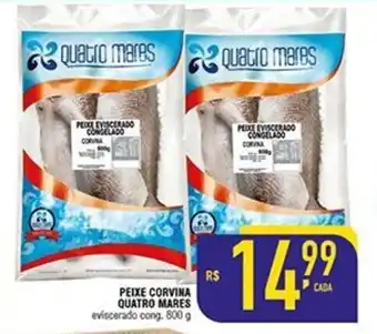 Mercantil Rodrigues Peixe Corvina Quatro Mares 800g oferta