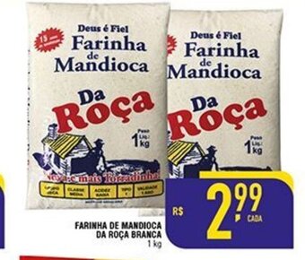 Mercantil Rodrigues Farinha de Mandioca Da Roca Branca 1kg oferta