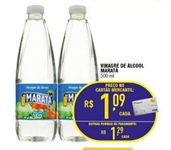 Mercantil Rodrigues Vinagre de alcool Marata 500ml oferta