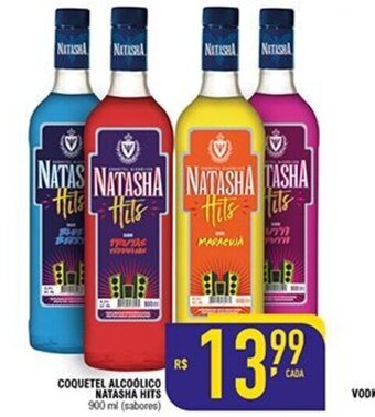 Mercantil Rodrigues Coquetel Alcoolico Natasha Hits 900ml oferta