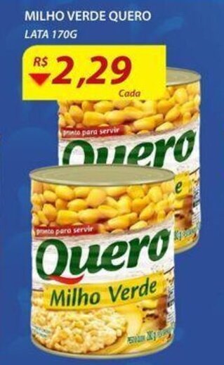 Assaí Atacadista Milho verde Quero lata 170g oferta