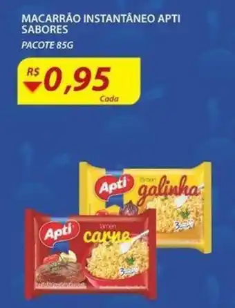 Assaí Atacadista Macarrao Instantaneo Apti Sabores 85g oferta
