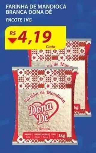 Assaí Atacadista Farinha de Mandioca Branca Dona De 1kg oferta