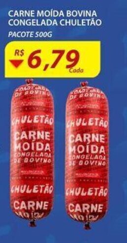 Assaí Atacadista Carne moida bovina congelada Chuletao 500g oferta