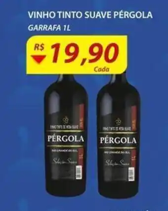 Assaí Atacadista Vinho Tinto Suave Pergola 1L oferta