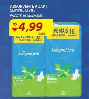 Assaí Atacadista Absorvente Adapt Sempre Livre oferta