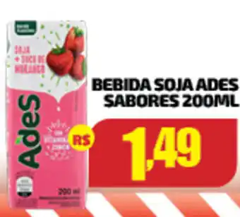 Bebida Soja Ades sabores 200ml