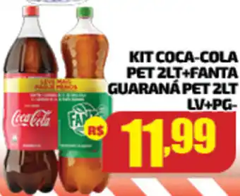 Kit Coca Cola pet 2L + Fanta Guarana Pet 2L Lv+ Pg-
