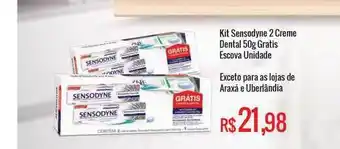 Mart Minas Kit Sensodyne 2 Creme Dental 50g oferta