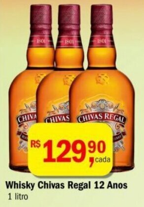 Ultrabox Whisky Chivas Regal 12 Anos 1L oferta