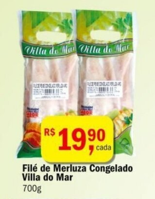 Ultrabox File de Merluza congelado Villa do Mar 700g oferta