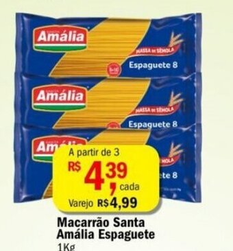 Ultrabox Macarrao Santa Amalia Espaguete 1kg oferta