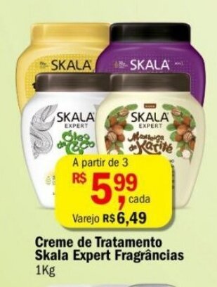 Ultrabox Creme de Tratamento Skala Expert Fragrancias 1kg oferta