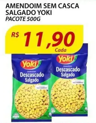 Assaí Atacadista Amendoim sem casca Salgado Yoki 500g oferta