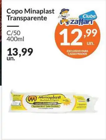 Copo Minaplast Transparente 400ml