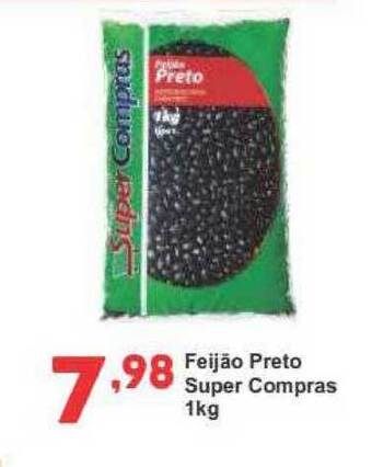 Rede Super Compras Feijão Preto Super Compras 1kg oferta