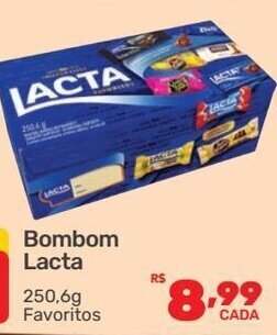 Supermercados Condor Bombom Lacta 250.6g oferta