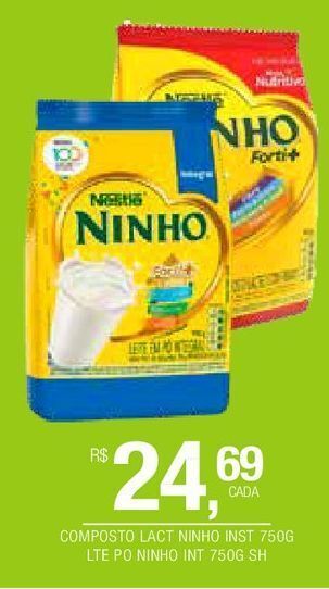 DB Supermercados Composto lact ninho inst 750g oferta