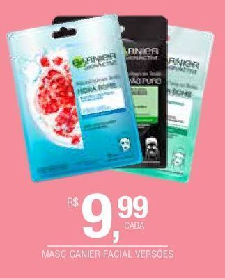 Masc ganier facial versões