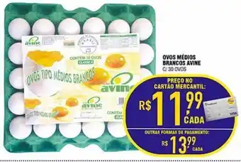 Mercantil Rodrigues Ovos médops brancos avine 30un oferta