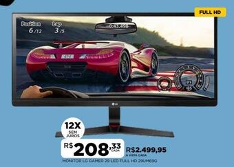 DB Supermercados Monitor lg gamer 29 led full hd 29um69g oferta