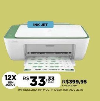 DB Supermercados Impressora hp multif desk ink adv 2376 oferta
