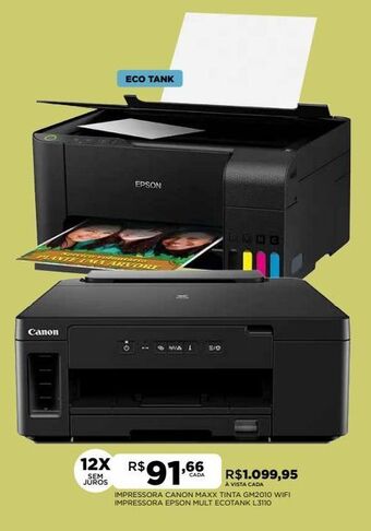 DB Supermercados Impressora canon maxx tinta gm2010 wifi oferta
