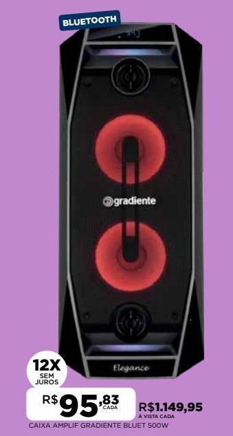 DB Supermercados Caixa amplif gradiente bluet 500w oferta
