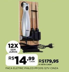 DB Supermercados Faca eletric philco pfc01s 127v cinza oferta