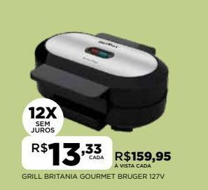 DB Supermercados Grill britania gourmet bruger 127v oferta