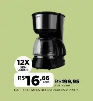 DB Supermercados Cafet britania bcf361 inox 127v pr/cz oferta