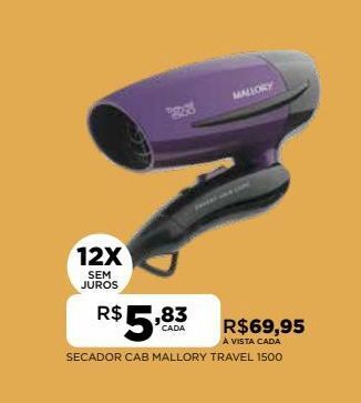Secador cab mallory travel 1500