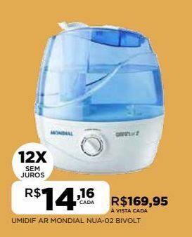 DB Supermercados Umidif ar mondial nua-02 bivolt oferta