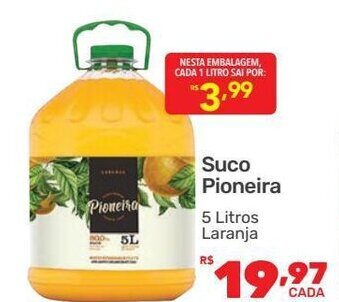 Suco Pioneira 5L Laranja