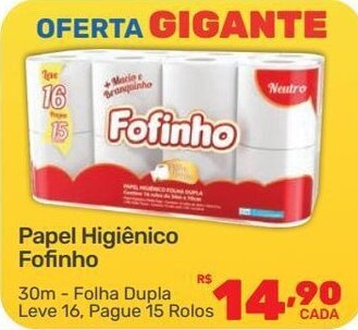 Supermercados Condor Papel Higiénico Fofinho 30m oferta