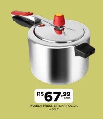 Panela press eirilar polida 4.50lt