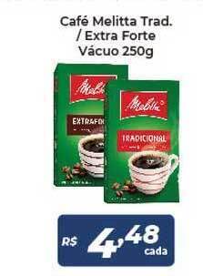 Atakarejo Café Melitta Trad. Extra Forte Vácuo 250g oferta