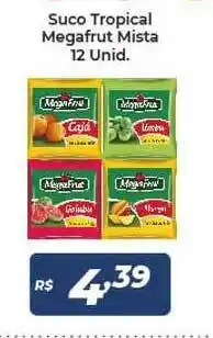 Suco Tropical Megafrut Mista 12 unid.