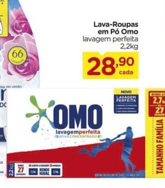 Carrefour Lava roupas em po Omo 2.2kg oferta